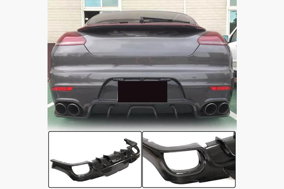 Porsche Panamera 2009–2016 Bakre stötfångardiffusor (2013-2016, kolfiber) Image