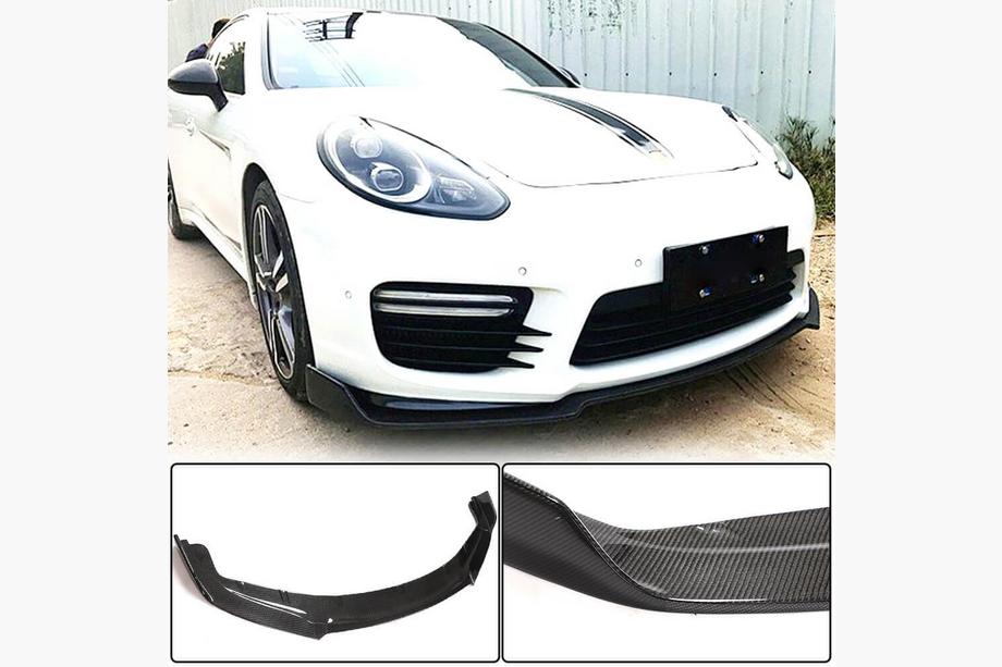 Porsche Panamera 2009–2016 Frontläpp till främre stötfångaren Lip V2 (för Turbo/Turbo S/GTS) Image