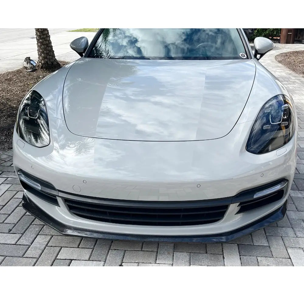 Porsche Panamera 2016–2023 Frontläpp Lip (2016-2020, kolfiber) foto 6
