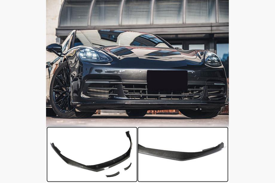 Porsche Panamera 2016–2023 Frontläpp Lip (2016-2020, kolfiber) Image