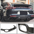 Porsche Panamera 2016–2023 Bakre stötfångardiffusor (2016-2020, Kolfiber) foto 1