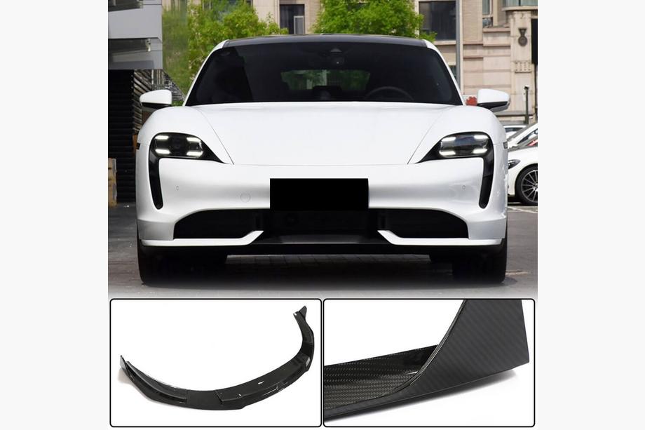 Porsche Taycan 2019– Frontläpp till stötfångare (för 2019-2024 Turbo S, kolfiber) Image