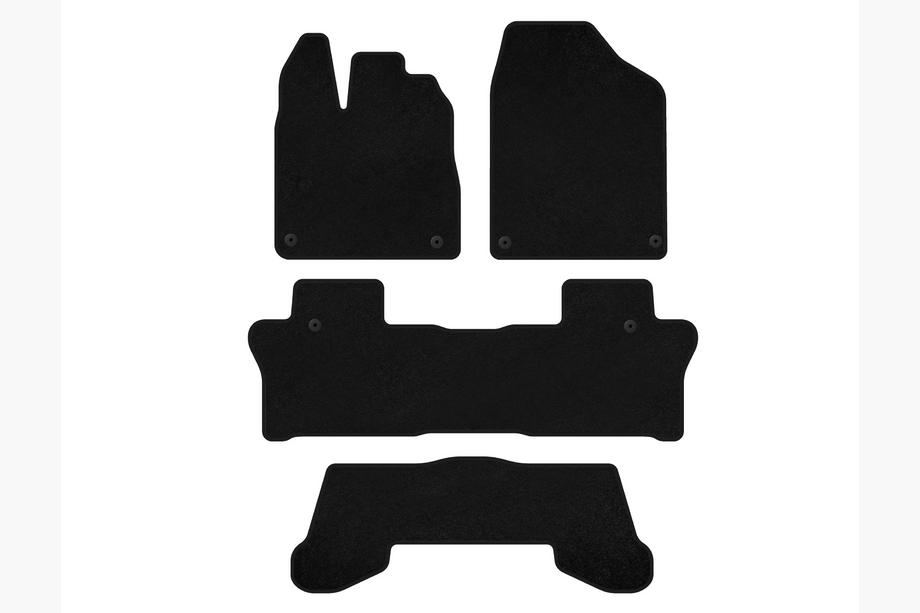 Honda Pilot 2015–2022 Textilmattor Classic (3 rader, svart) Image