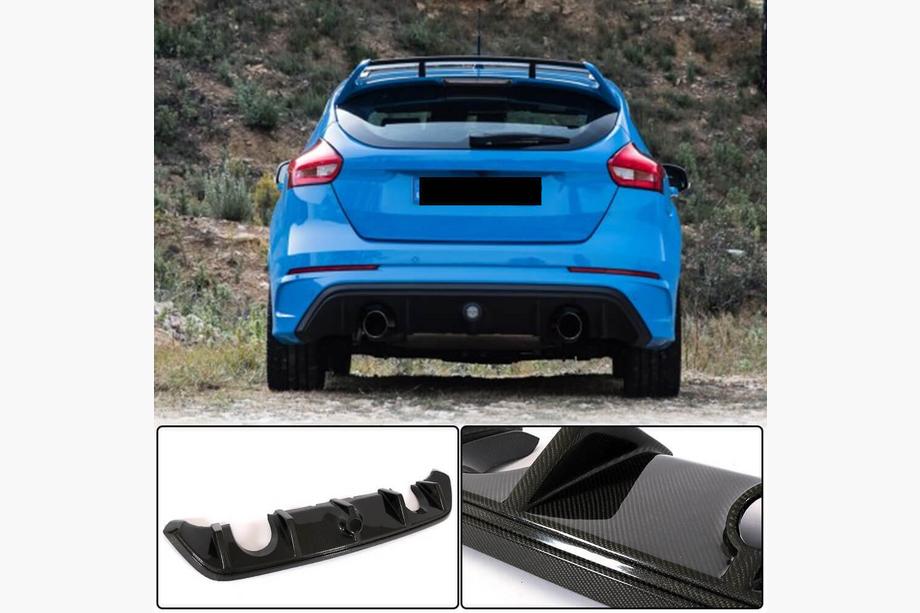 Ford Focus III 2011–2017 Bakre stötfångardiffusor (för RS 2015-2017, kolfiber) Image