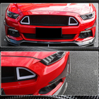 Ford Mustang 2015–2023 Frontläpp till främre stötfångare (2015-2017, kolfiber) foto 4