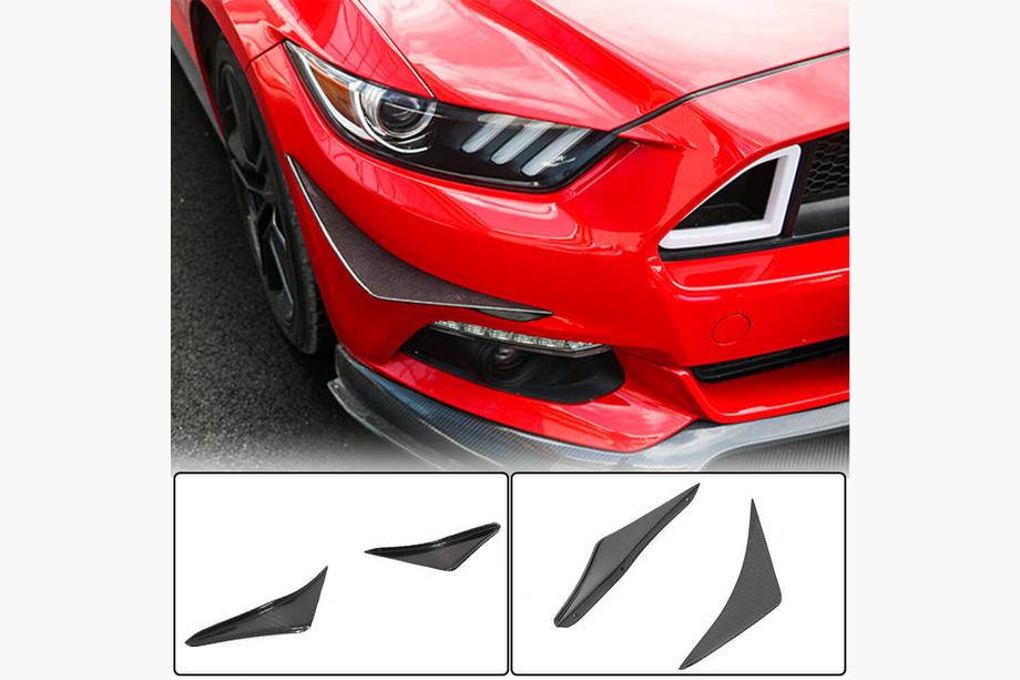 Ford Mustang 2015–2023 Frontläpp till främre stötfångare (2015-2017, kolfiber) Image
