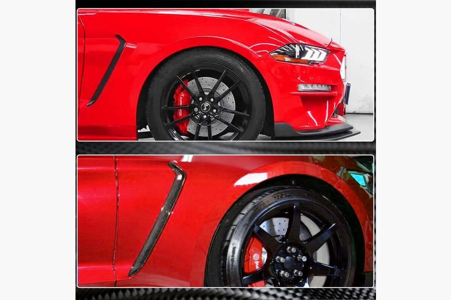 Ford Mustang 2015–2023 Skärmkåpor fram (2018-2023, kolfiber) Foto 2