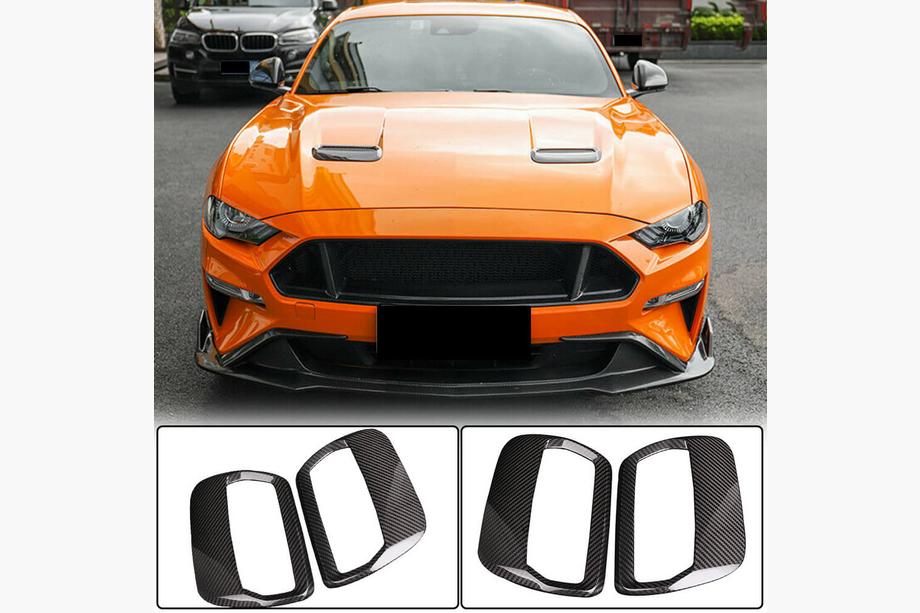 Ford Mustang 2015–2023 Motorhuvslister (2018-2023, kolfiber) Foto 1