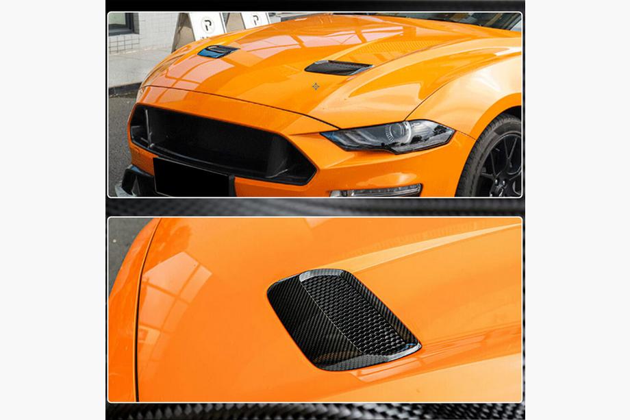 Ford Mustang 2015–2023 Motorhuvslister (2018-2023, kolfiber) Foto 3
