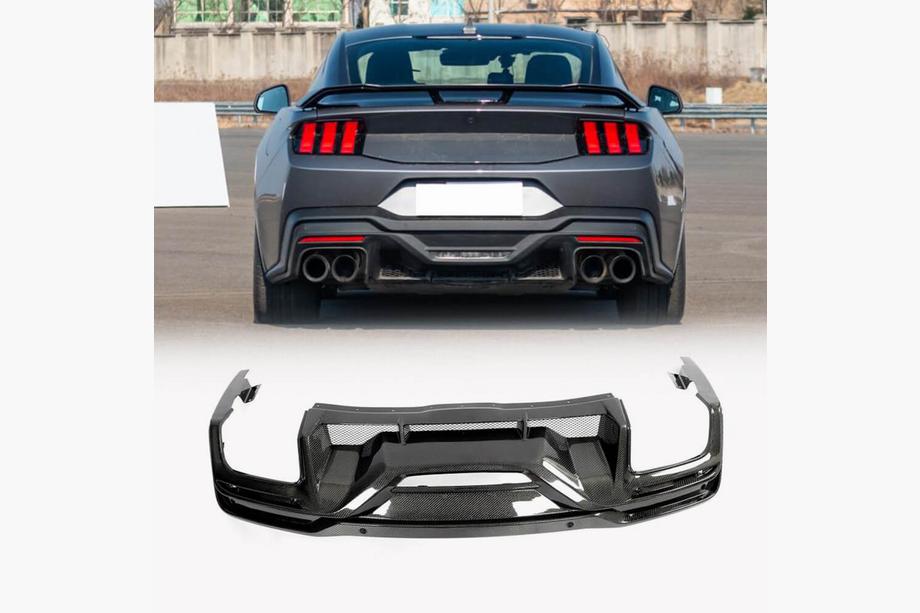 Ford Mustang 2024– Bakre stötfångardiffusor (kolfiber) Image