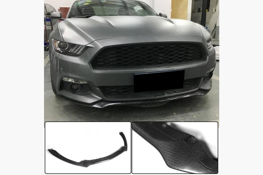 Ford Mustang 2015–2023 Frontläpp till stötfångare Lip (2015-2017, kolfiber) Image