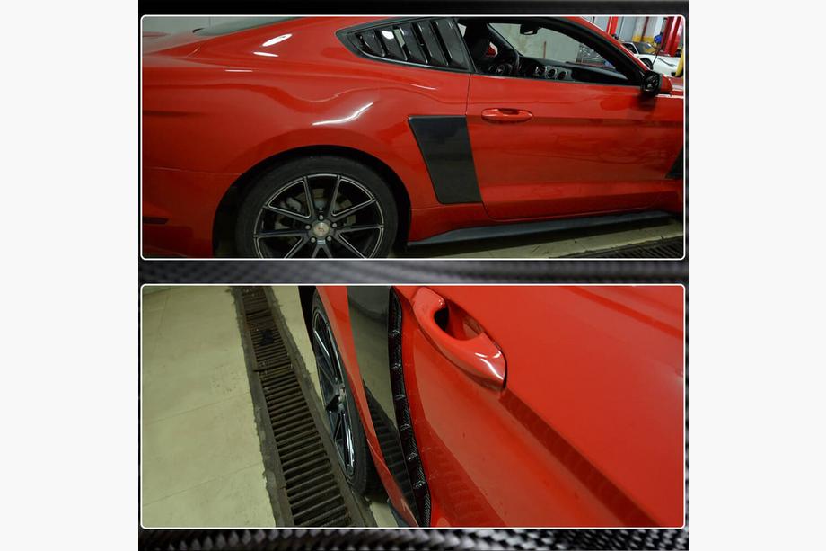Ford Mustang 2015–2023 Bakskärmskåpor (2015-2017, kolfiber) Foto 4