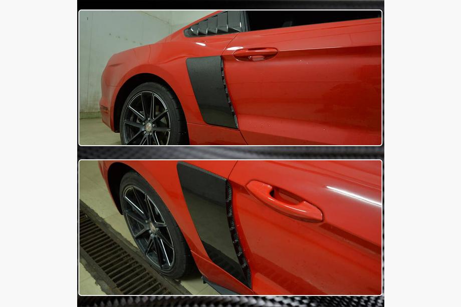 Ford Mustang 2015–2023 Bakskärmskåpor (2015-2017, kolfiber) Foto 5