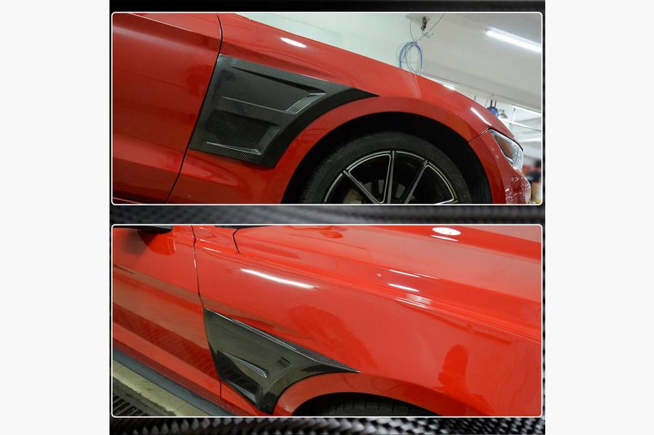 Ford Mustang 2015–2023 Kolfiberkåpor för framskärmar Foto 4