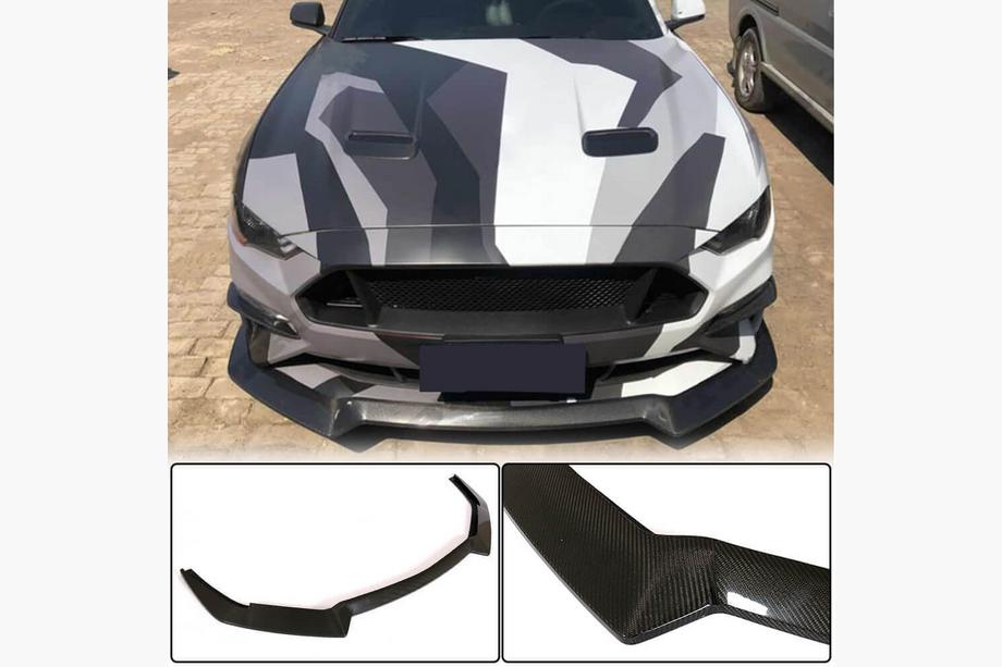 Ford Mustang 2015–2023 Frontläpp till stötfångare (2017-2020, kolfiber) Image