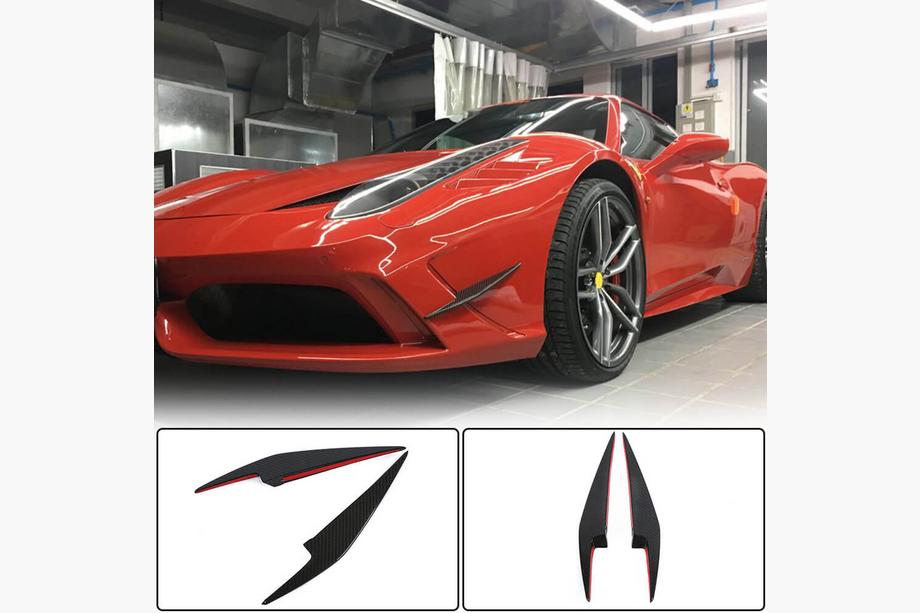 Ferrari 458 Italia 2009–2015 Frontstötfångar-läppar (2014-2015, kolfiber) Image