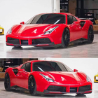 Ferrari 488 GTB 2015–2019 Flaps till främre stötfångare (2015-2019, kolfiber) foto 2