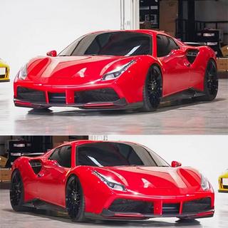Flaps till främre stötfångare (2015-2019, kolfiber) Ferrari 488 GTB 2015–2019 foto 2