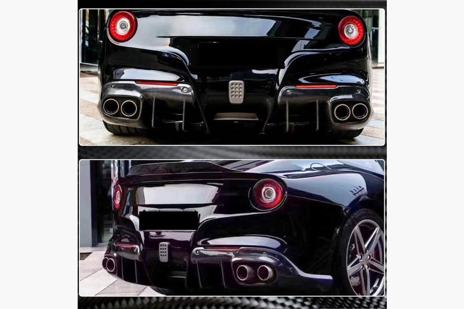 Ferrari F12 Berlinetta 2012–2017 Bakre stötfångardiffusor (2012-2014, Carbon) Foto 4
