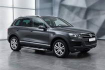 Volkswagen Touareg 2010–2018 Sidosteg Sunrise (2 st, aluminium) foto 1