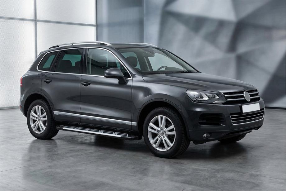 Volkswagen Touareg 2010–2018 Sidosteg Sunrise (2 st, aluminium) Image