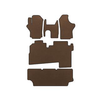 EVA bilmattor (2004-2007, 3 rader, 8-sits, Brun) Hyundai H200, H1, Starex 1998–2007