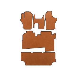 EVA golvmattor till kupén (2004-2007, 3 rader, 8-sits, Orange) Hyundai H200, H1, Starex 1998–2007