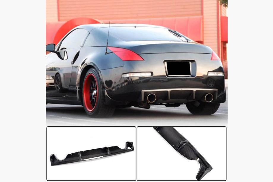 Nissan 350Z 2002–2009 Bakre stötfångardiffusor (2003-2009, kolfiber) Image