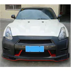 Nissan GT-R 2008–2025 Frontläpp till främre stötfångare Lip (2009-2015, Kolfiber) foto 3