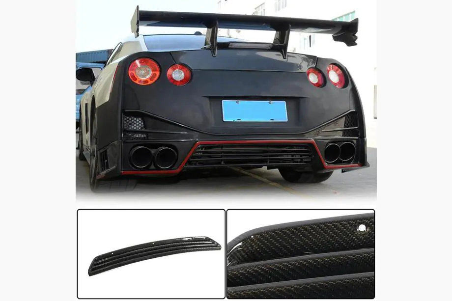 Nissan GT-R 2008–2025 Bakre stötfångardiffusor (2009-2015, Kolfiber) Image