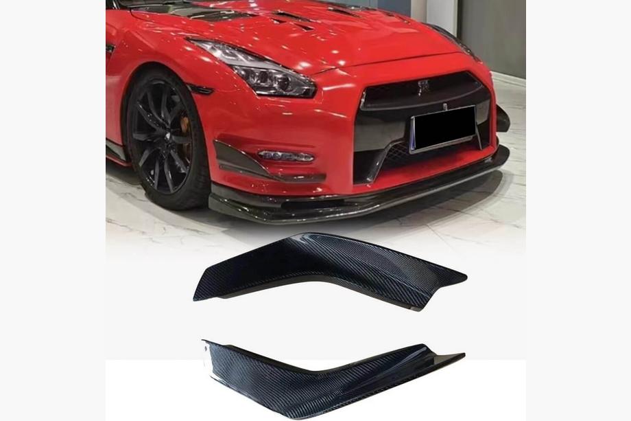 Nissan GT-R 2008–2025 Frontläpp till främre stötfångare (2009-2015, kolfiber) Image
