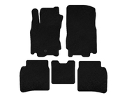 Nissan Note 2004–2012 Premium textilmattor (Svart) foto 1
