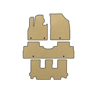 EVA bilmattor (3 rader, 8-sits, beige)