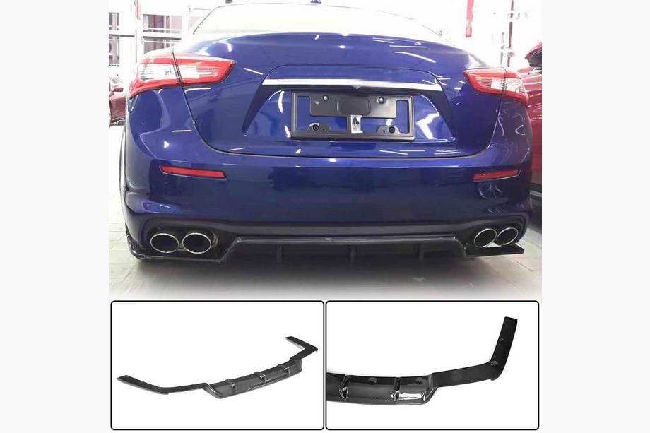 Maserati Ghibli 2013–2023 Bakre stötfångardiffusor (för Base 2018-2020, kolfiber) Image