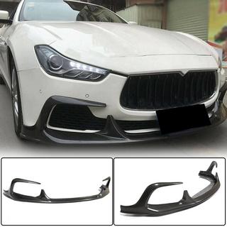 Frontläpp till främre stötfångare Lip V1 (för Base/S/S Q4 2013-2017, kolfiber) Maserati Ghibli 2013–2023 foto 1