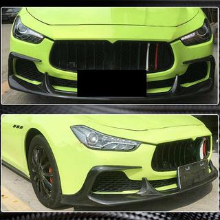 Frontläpp till främre stötfångare Lip V1 (för Base/S/S Q4 2013-2017, kolfiber) Maserati Ghibli 2013–2023 foto 4
