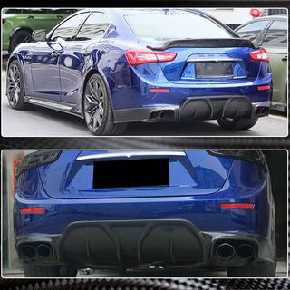Bakre stötfångardiffuser (för Base/S/S Q4 2014-2017, kolfiber) Maserati Ghibli 2013–2023 foto 4