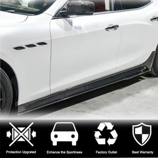 V3 sidokjolar (för Base/S/S Q4/Diesel/250 Diesel, kolfiber) Maserati Ghibli 2013–2023 foto 2