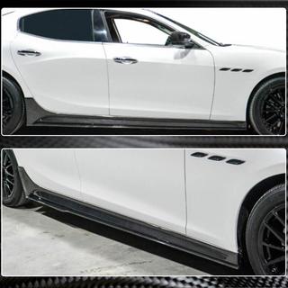V3 sidokjolar (för Base/S/S Q4/Diesel/250 Diesel, kolfiber) Maserati Ghibli 2013–2023 foto 3