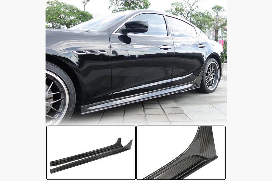 Maserati Ghibli 2013–2023 V3 sidokjolar (för Base/S/S Q4/Diesel/250 Diesel, kolfiber) Foto 1