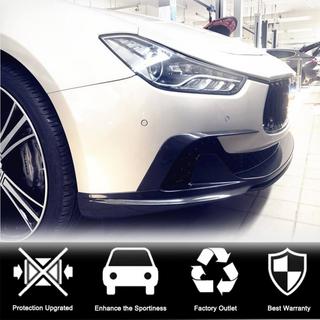 Kolfiber-läppar till främre stötfångaren (för Base/S/S Q4 2013-2017) Maserati Ghibli 2013–2023 foto 2