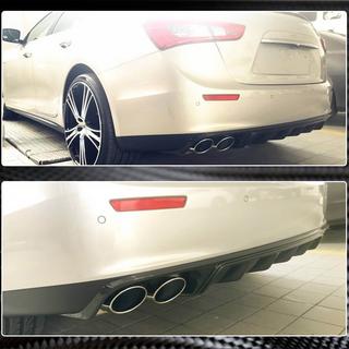 Bakre stötfångardiffusor (för Base/S/S Q4 2013-2017, kolfiber) Maserati Ghibli 2013–2023 foto 4