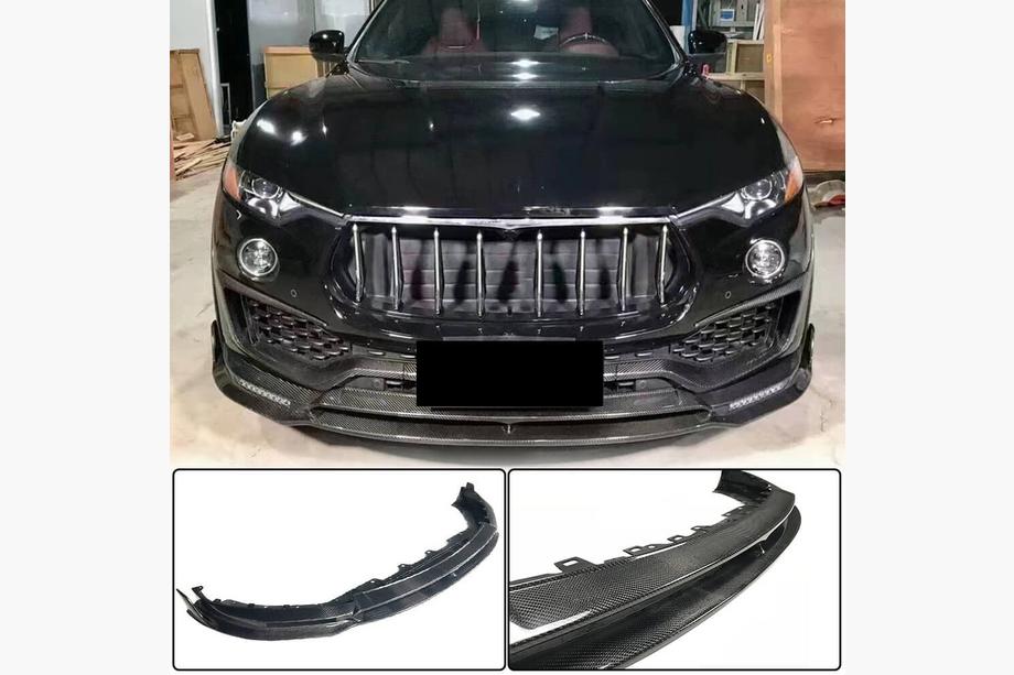 Maserati Levante 2016– Frontläpp Lip V2 till främre stötfångare (för Base/S, kolfiber) Image