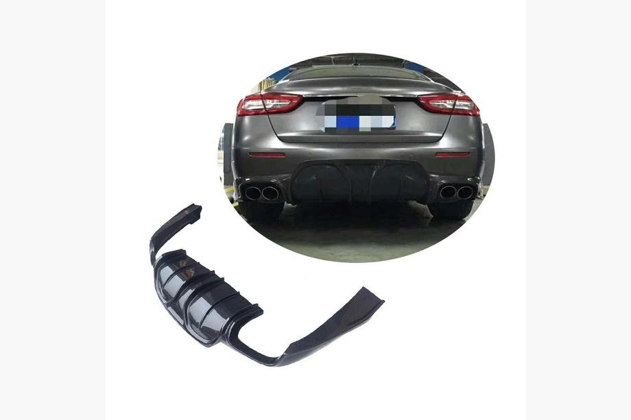 Maserati Quattroporte 2013–2023 Bakre stötfångardiffuser V2 (för S/S Q4 2017-2020, kolfiber) Foto 1