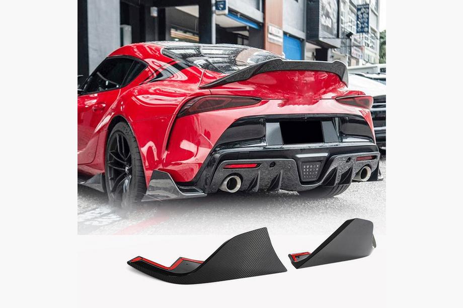 Toyota Supra 2019– Bakre stötfångarskydd (kolfiber) Image