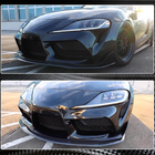 Toyota Supra 2019– Frontläpp till främre stötfångaren Lip V1 (kolfiber) foto 6