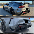 Toyota Supra 2019– Bakre stötfångardiffusor V1 (Carbon) foto 4