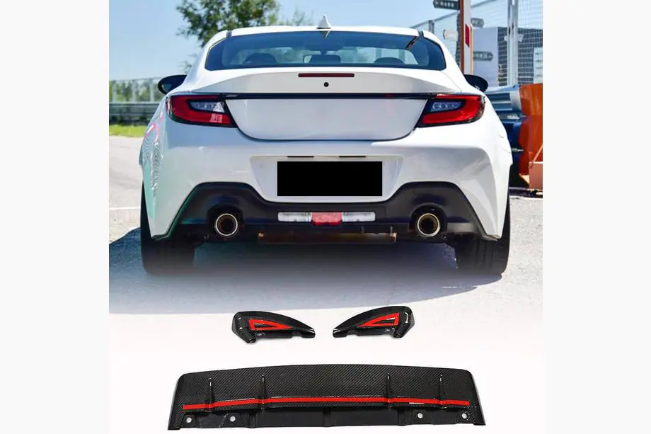 Subaru BRZ 2021– Bakre stötfångardiffusor V2 (2021-2023, kolfiber) Image