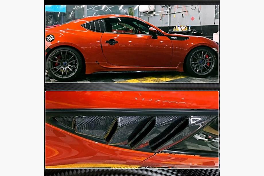 Subaru BRZ 2012–2021 Bakrutelister (Kolfiber) Foto 4