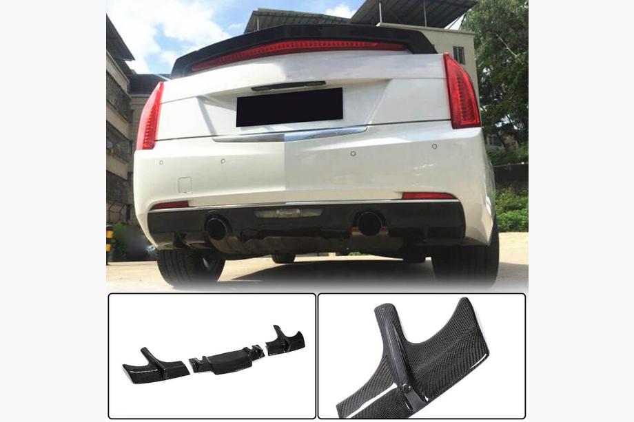 Cadillac ATS 2012–2019 Bakre stötfångardiffusor (för Base, kolfiber) Image